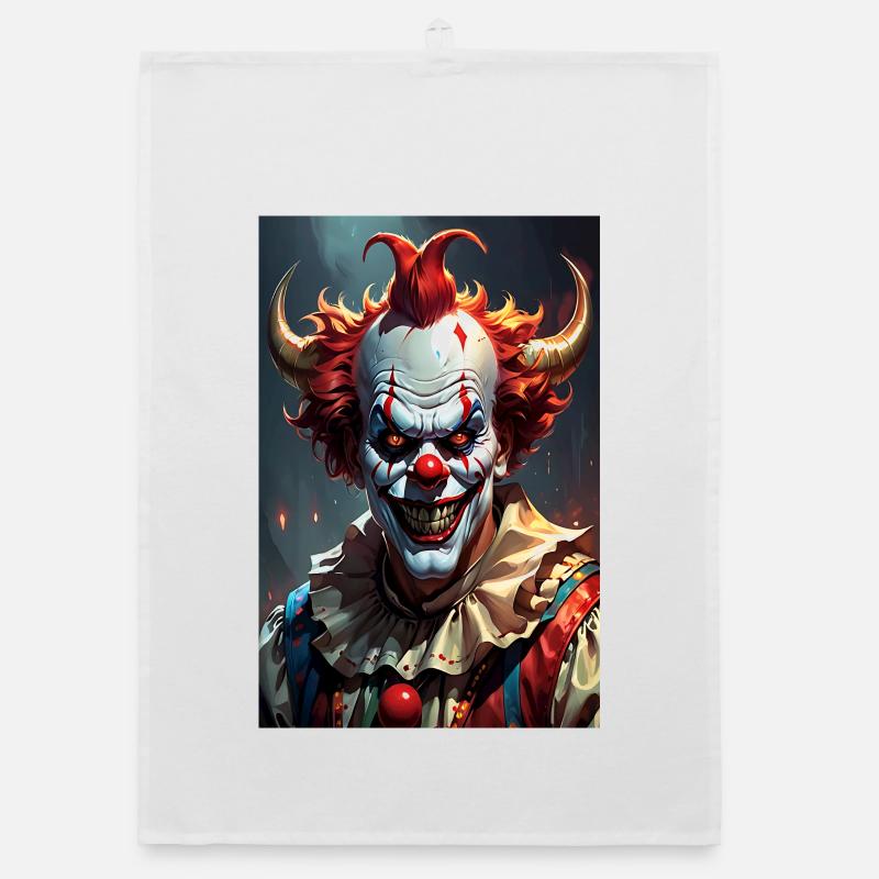 Teufel Clown Organic Geschirrtuch