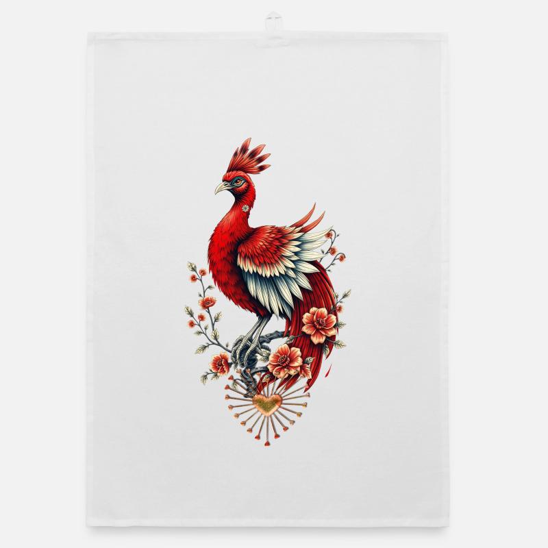 Staring into infinity at a majestic bird Organic dish towel