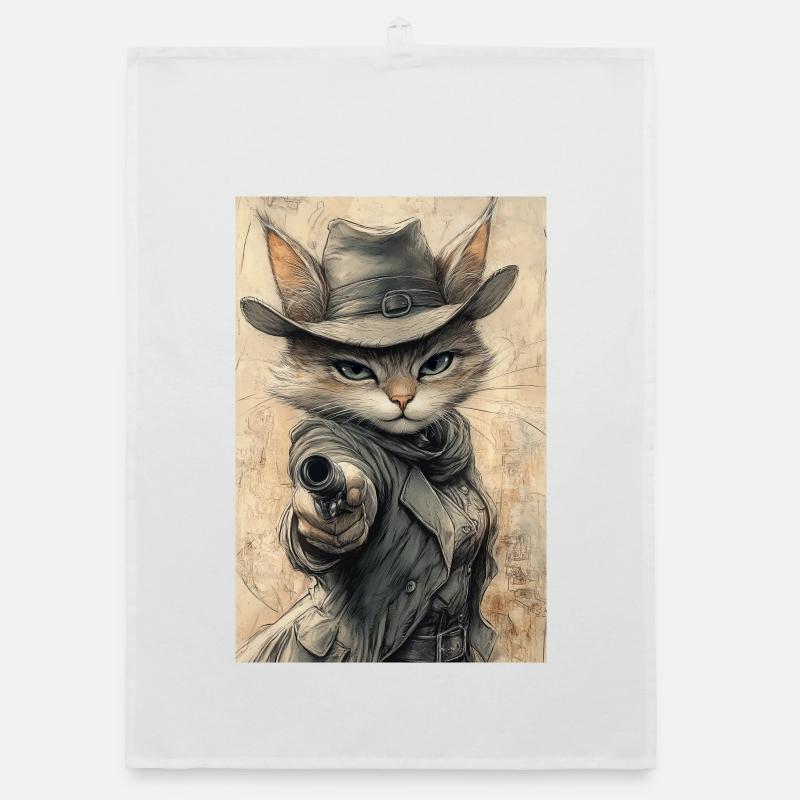 Chat Cowboy Torchon bio