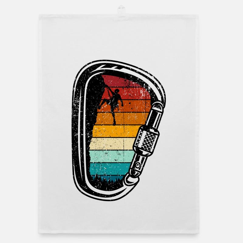 Rainbow Climb Silhouette Organic dish towel