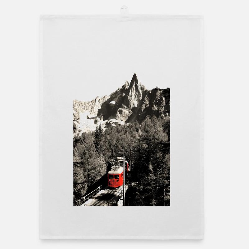 Alpine Train Organic dish towel