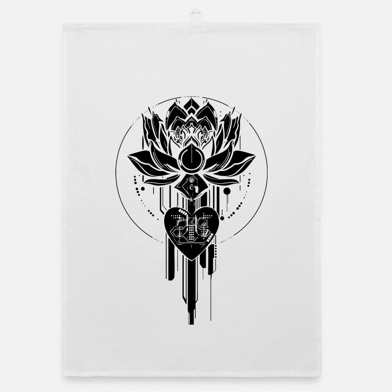 Cyberlotus Black Organic Geschirrtuch