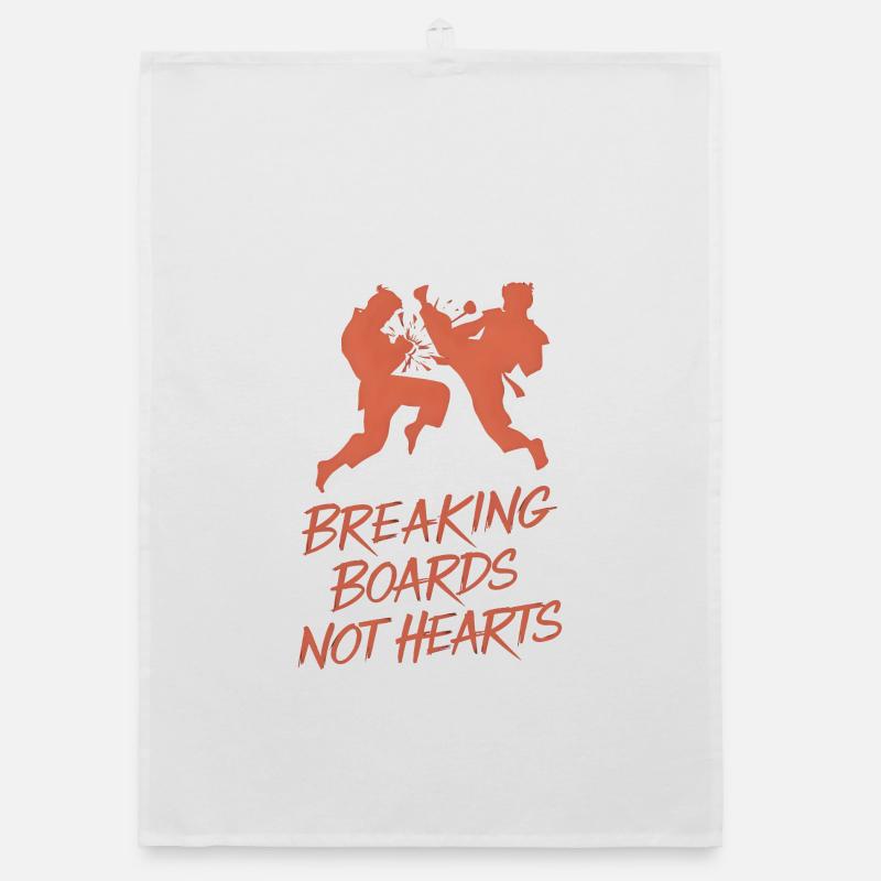 Briser des planches, pas des cœurs Torchon bio