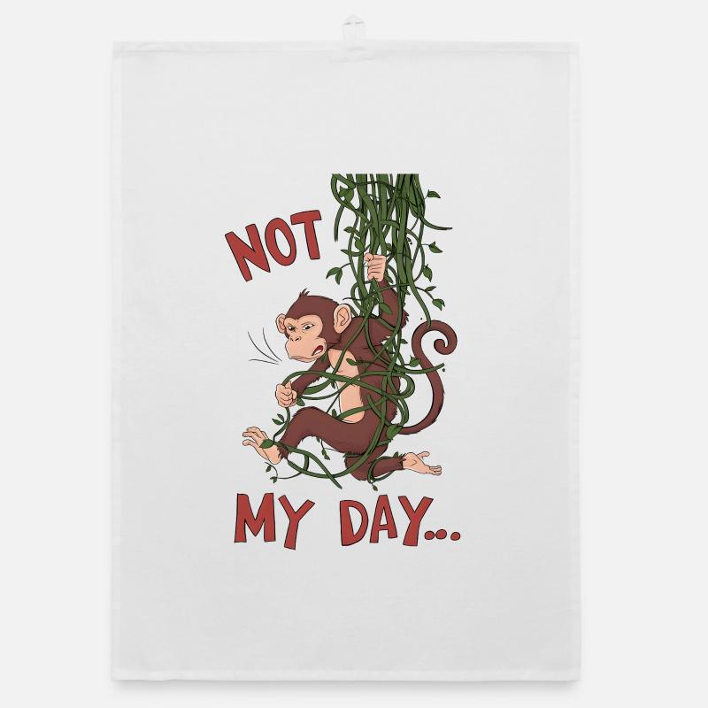 Pas mon singe de jour Torchon bio