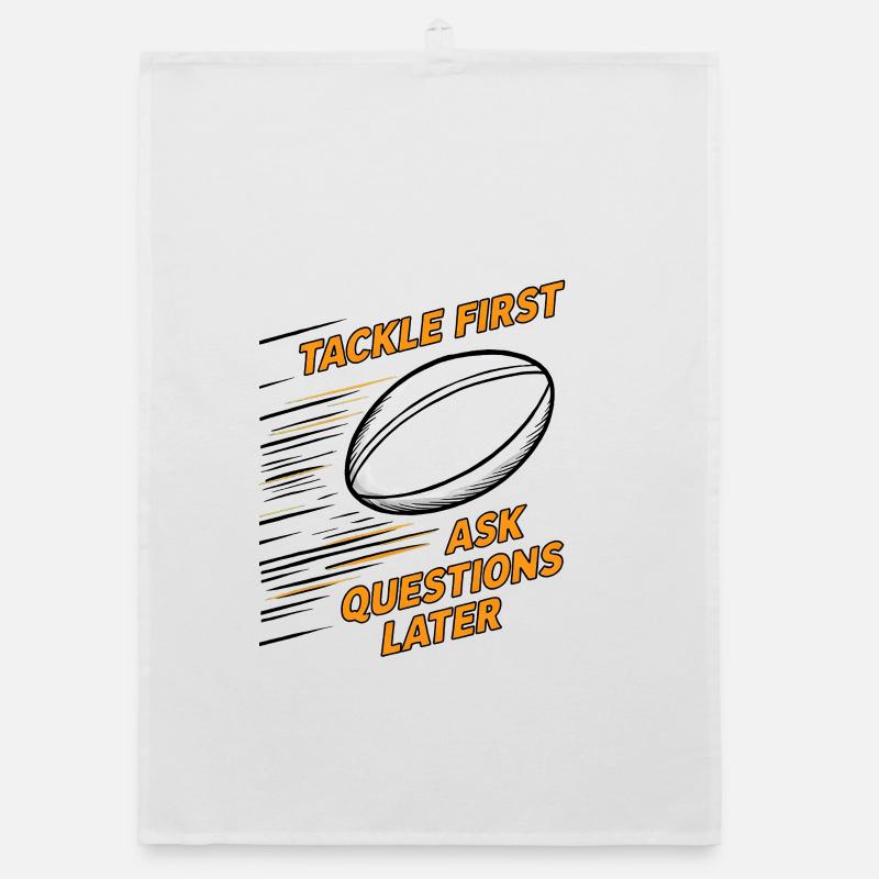 Tackle First, Ask Questions Later Organic dish towel