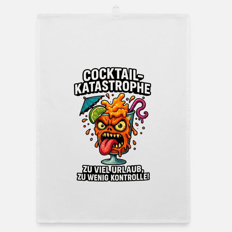 Cocktail-Katastrophe Organic Geschirrtuch