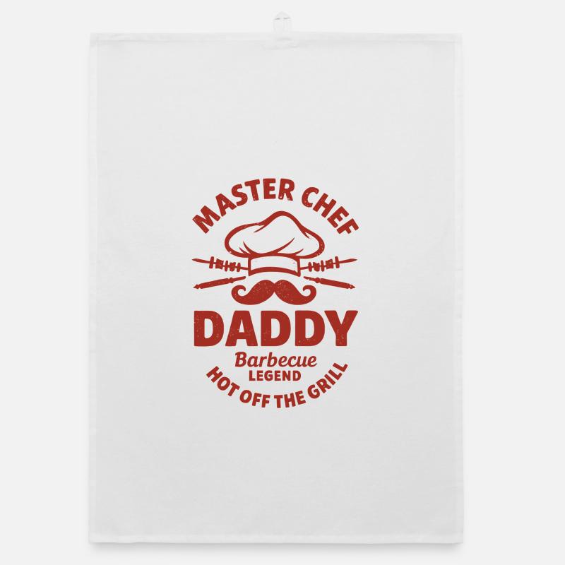 Master Chef Papa Barbecue Legend Organic dish towel