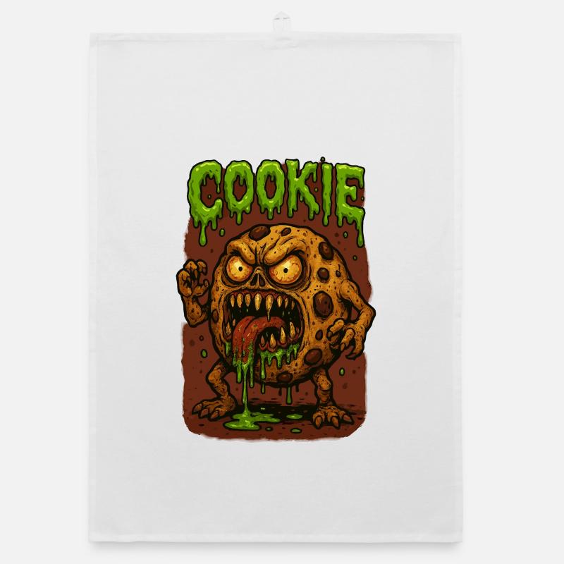 Monstre Zombie Cookie Torchon bio
