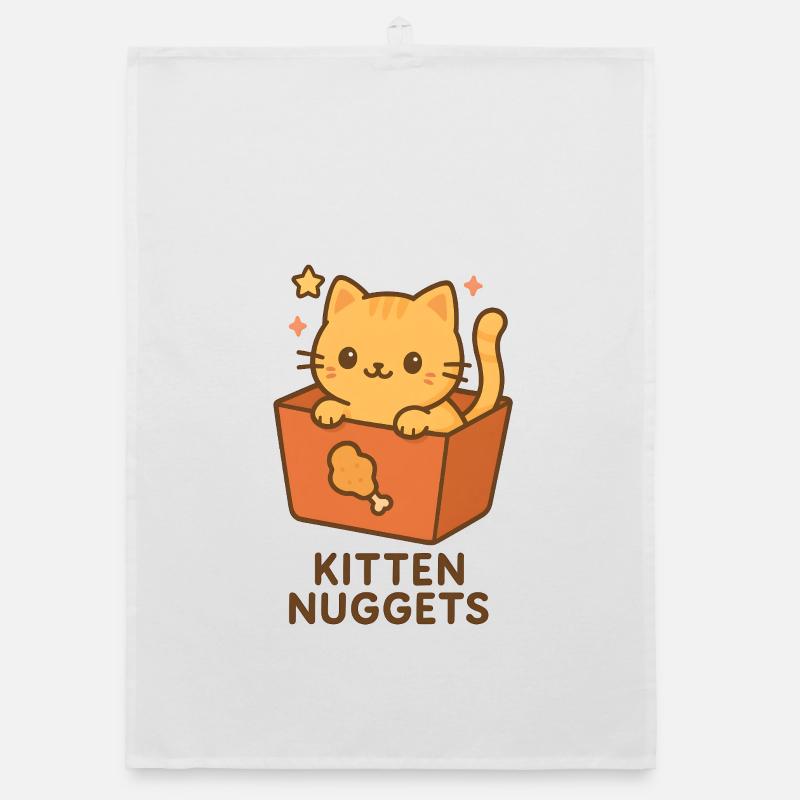 Kätzchen-Nuggets Organic Geschirrtuch