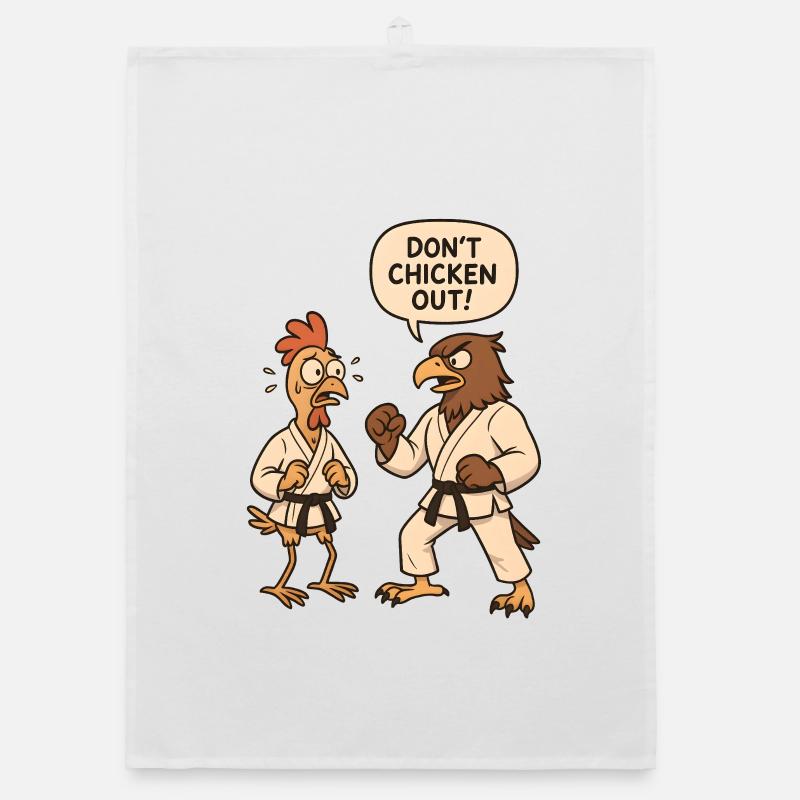 Don't chicken out Organic Geschirrtuch