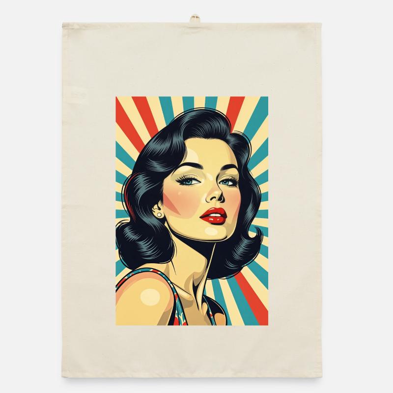 Retro Style Diva R01 Organic dish towel