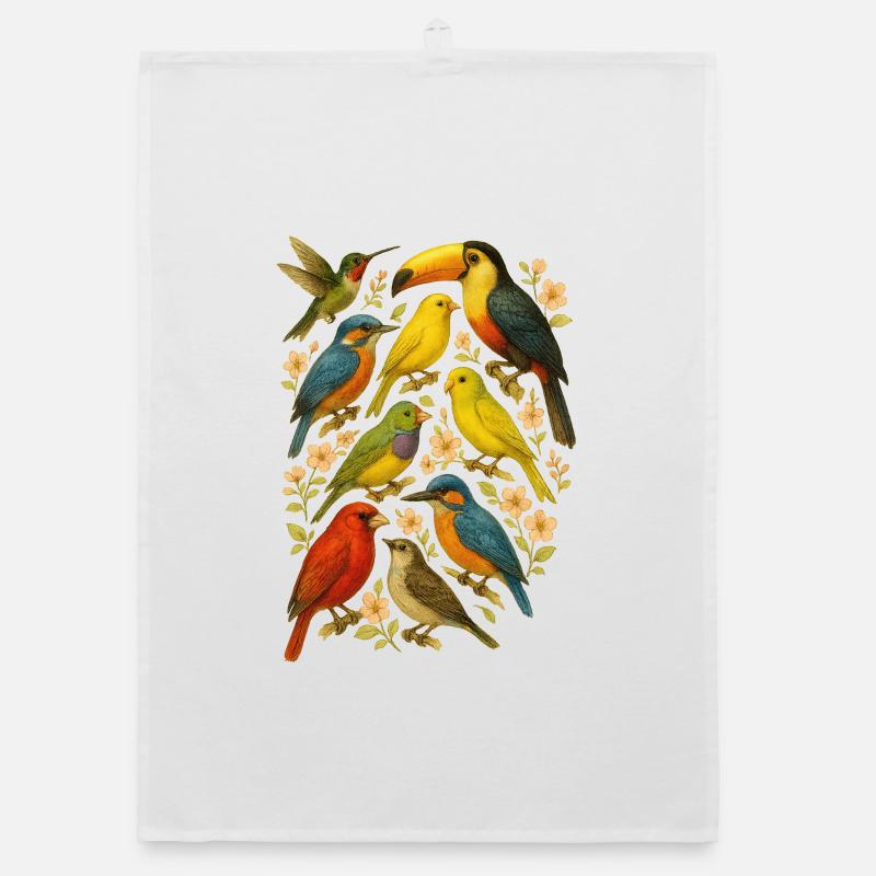 Vancouver Festive Specimens Organic dish towel