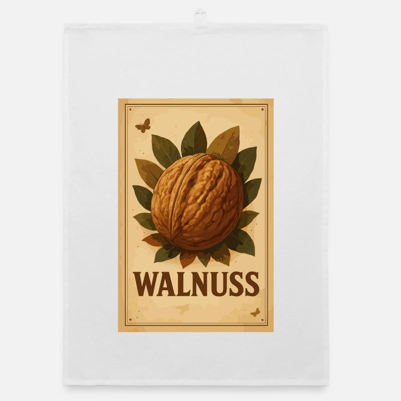 Vintage Walnut Organic dish towel