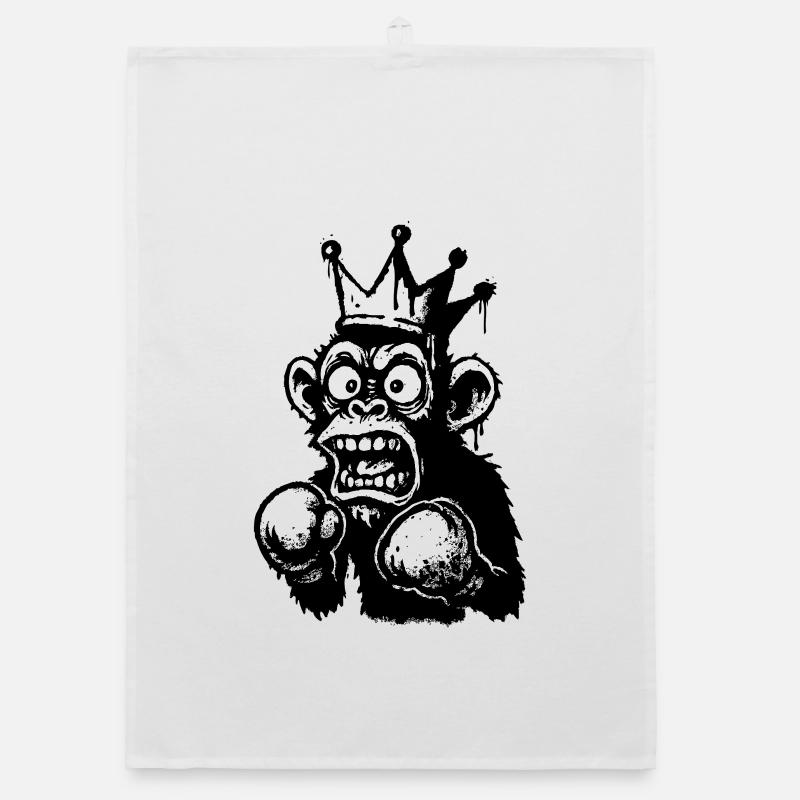 Écrasement Monkey King Illustration Torchon bio