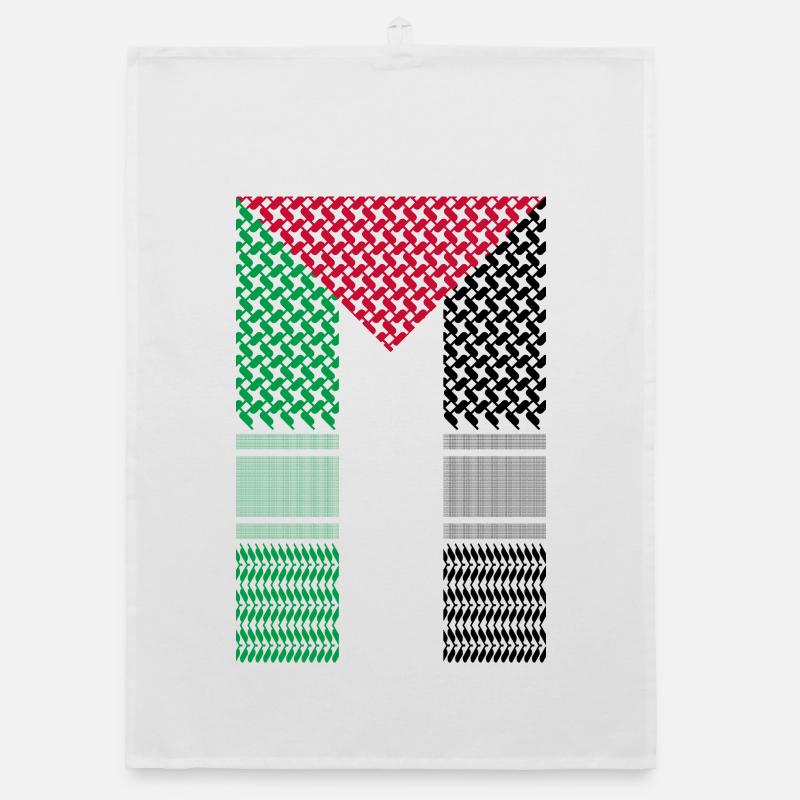 Palestinian flag Organic dish towel