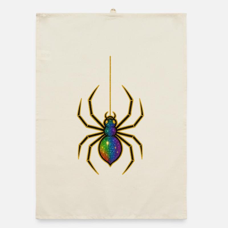 Galactic Spider Pendant Organic dish towel