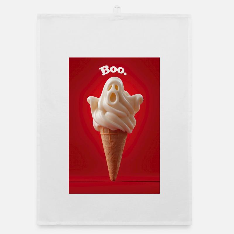 Boo Ghost Eiswaffel Organic Geschirrtuch