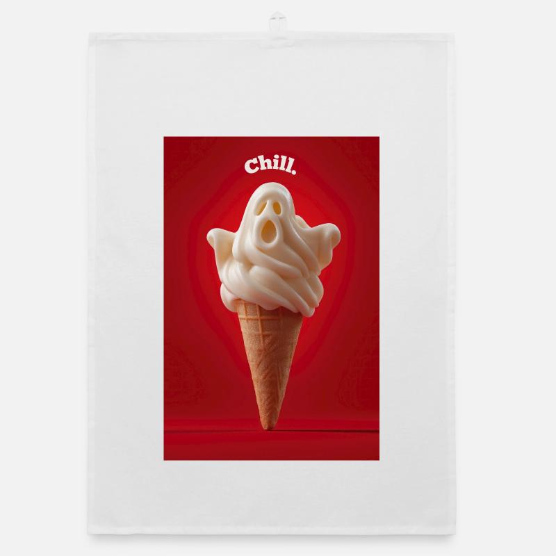 Chill Ghost Cornet de crème glacée Torchon bio