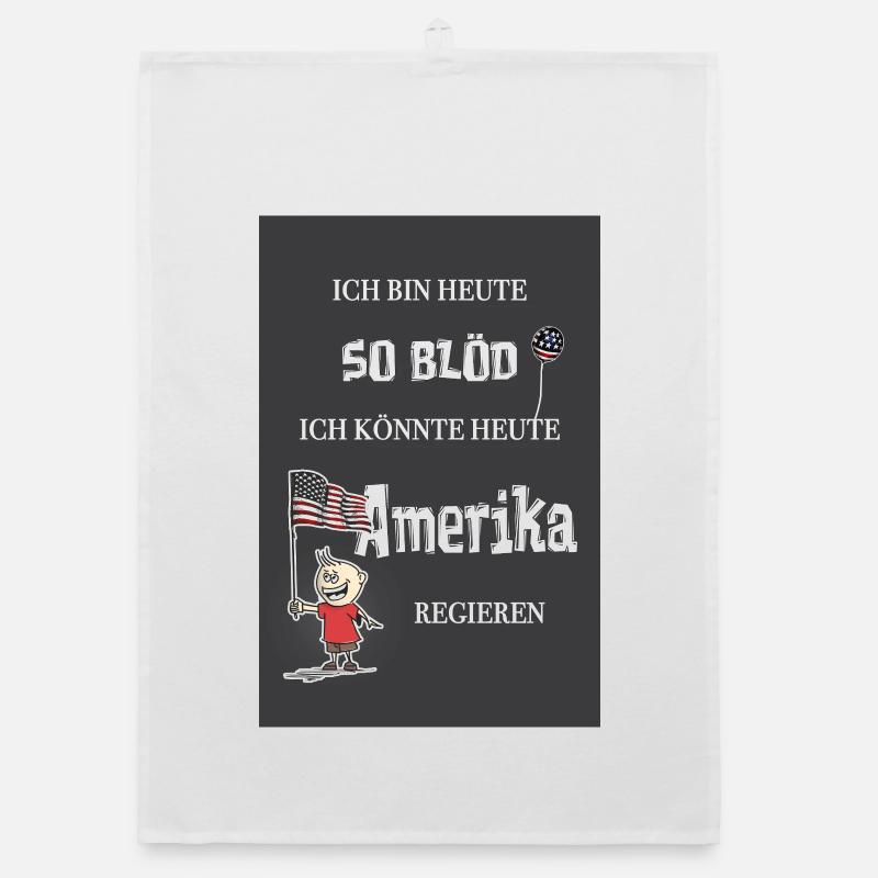 So blöd – ich könnte Präsident werden Organic Geschirrtuch