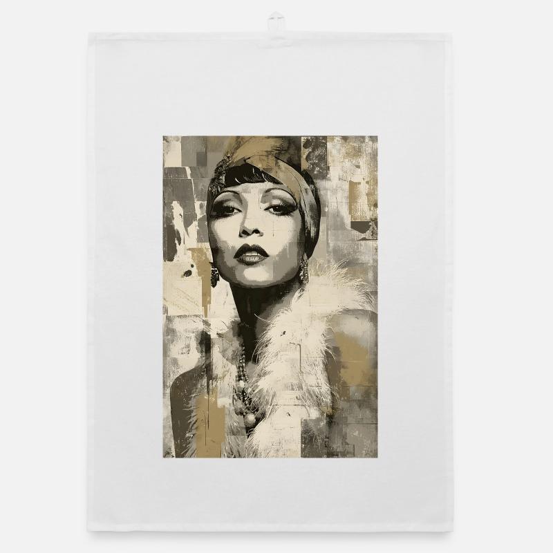 Echos der Pariser Nächte Organic Geschirrtuch