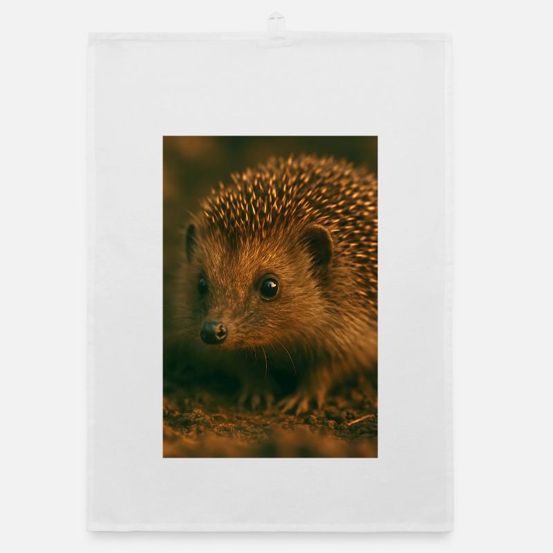 Animals - Hedgehog Organic dish towel
