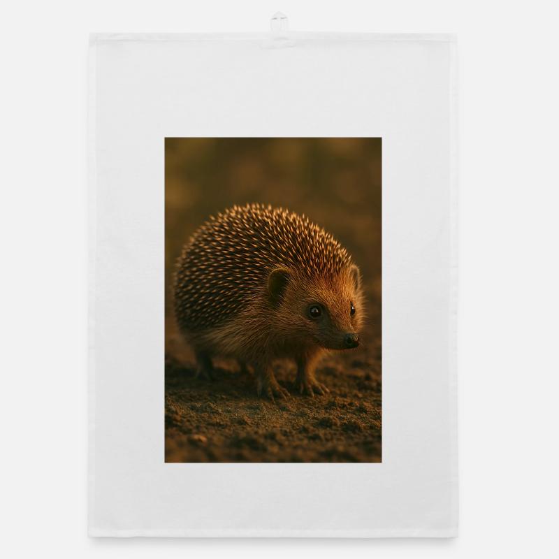 Tiere - Igel Organic Geschirrtuch