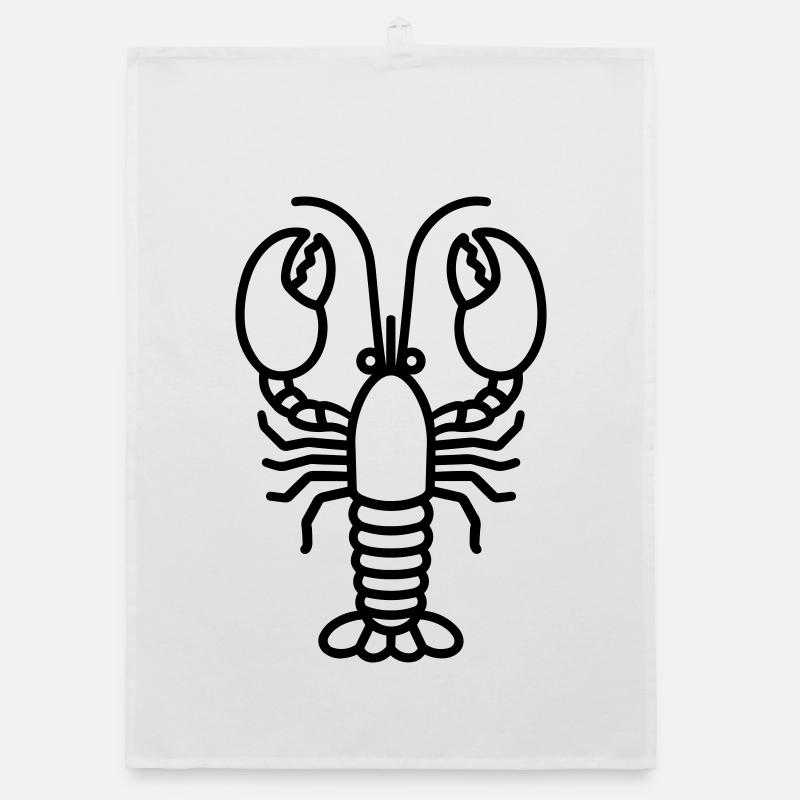 Lobster Organic dish towel
