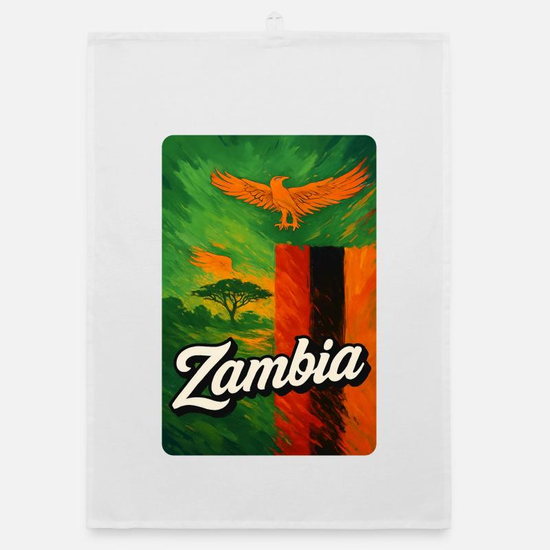 Zambia – Eagles over Africa's expanses Organic dish towel