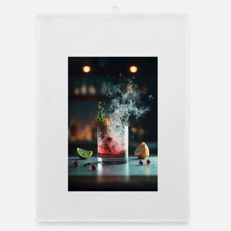 Crimson Splash Cocktail Torchon bio