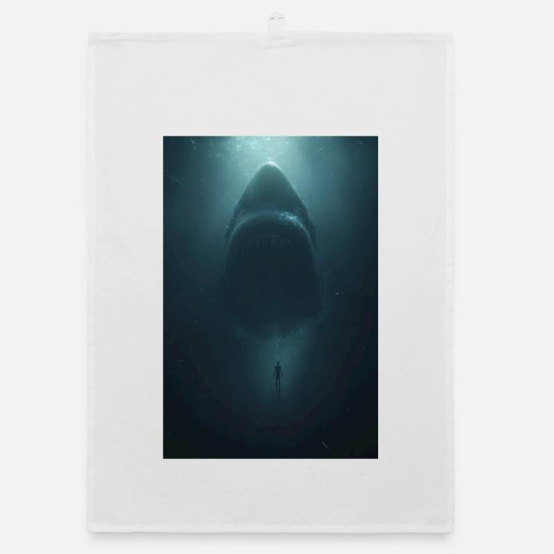Colossal Ocean Shadow Organic dish towel