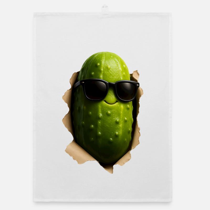 Cucumber Pickle Organic dish towel