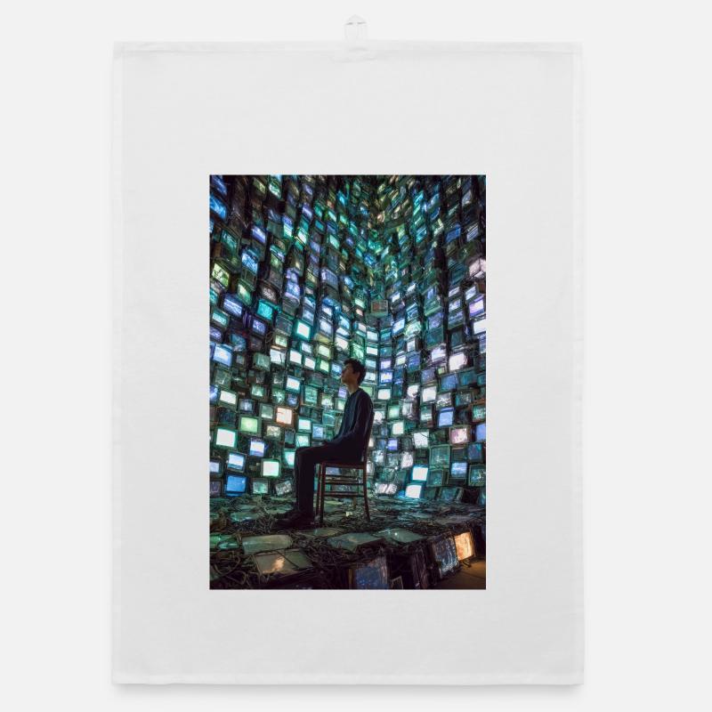 Neon Echo Chamber Organic dish towel