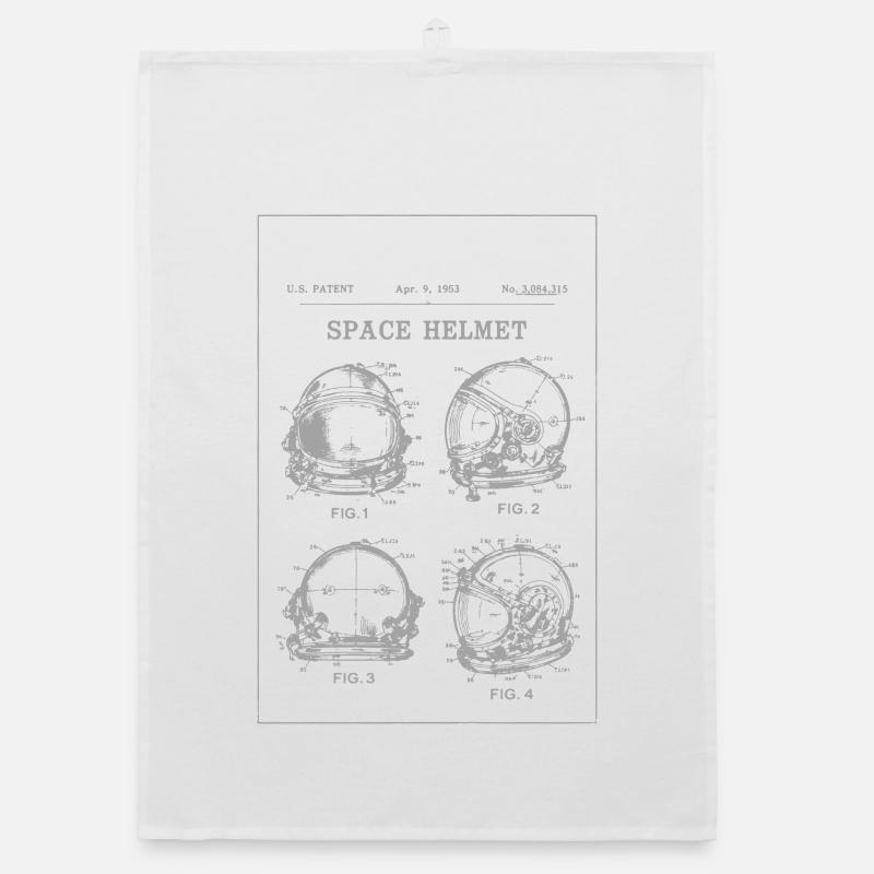 Brevet du plan de casque spatial Torchon bio