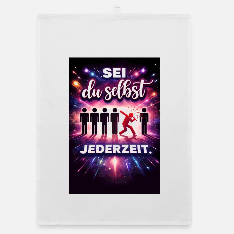 Sei du selbst jederzeit Organic Geschirrtuch