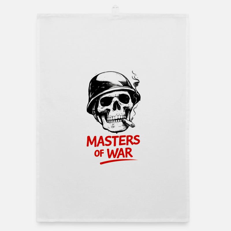 Warmaster Skull Organic dish towel