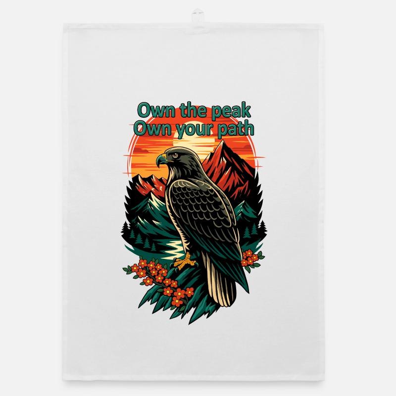 Besitze den Peak Eagle Path Organic Geschirrtuch