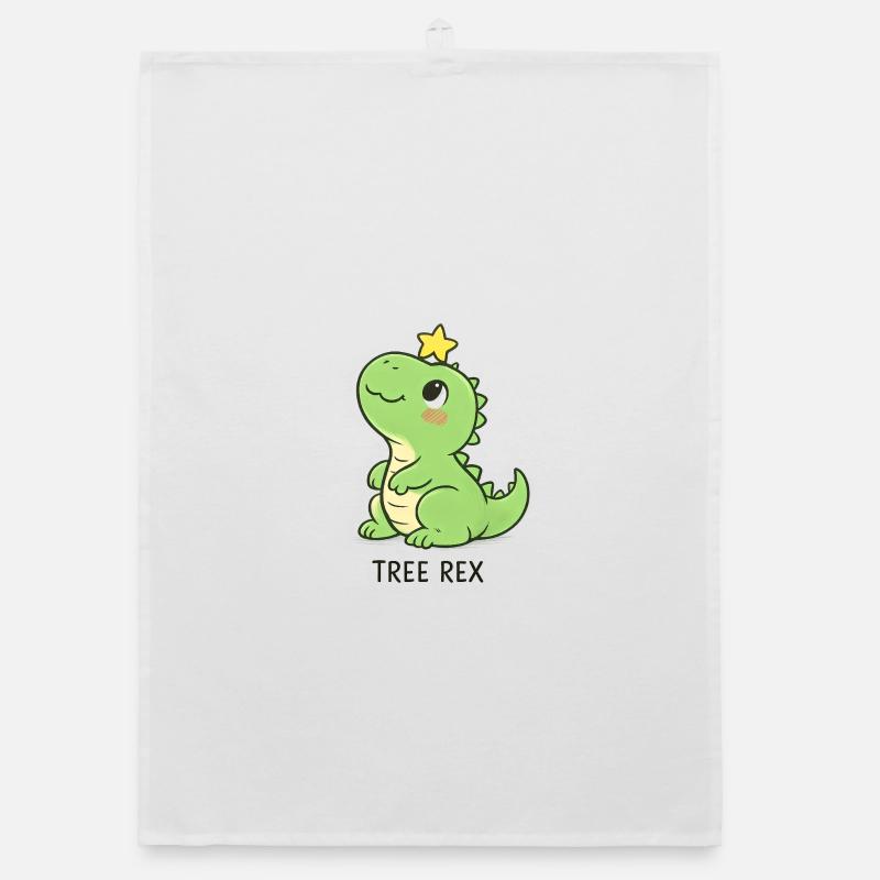 Kawaii Tree Rex Dino Torchon bio