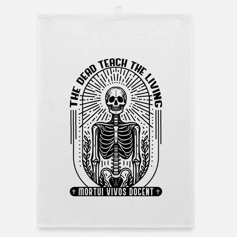 Pathology Forensic Medicine Saying Latin Skeleton Organic dish towel