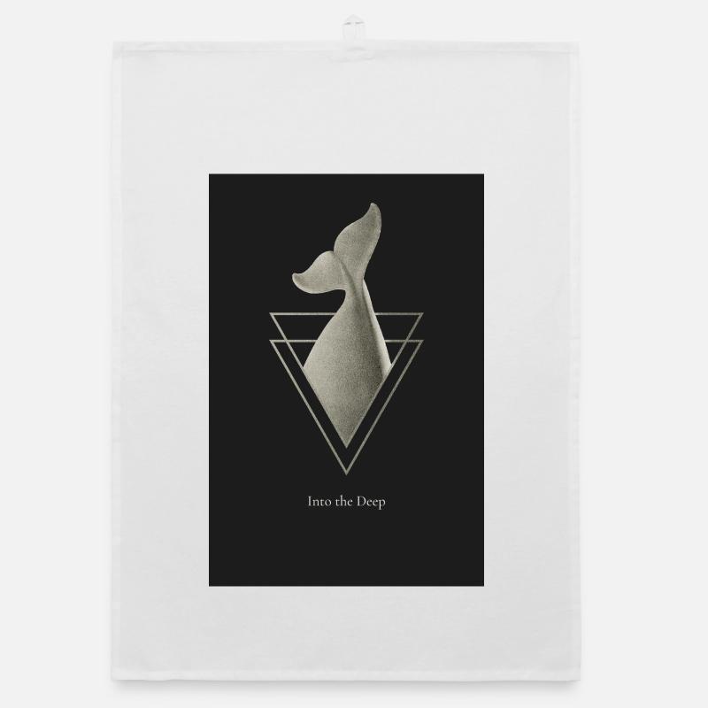 Into the Deep – Wal Poster Minimal Art Organic Geschirrtuch