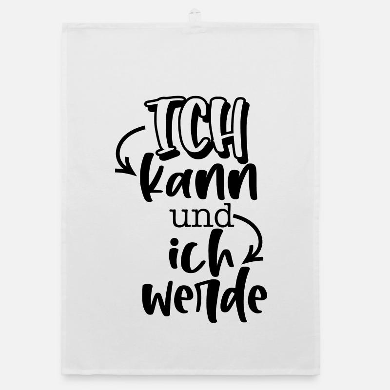 Ich kann. Organic Geschirrtuch