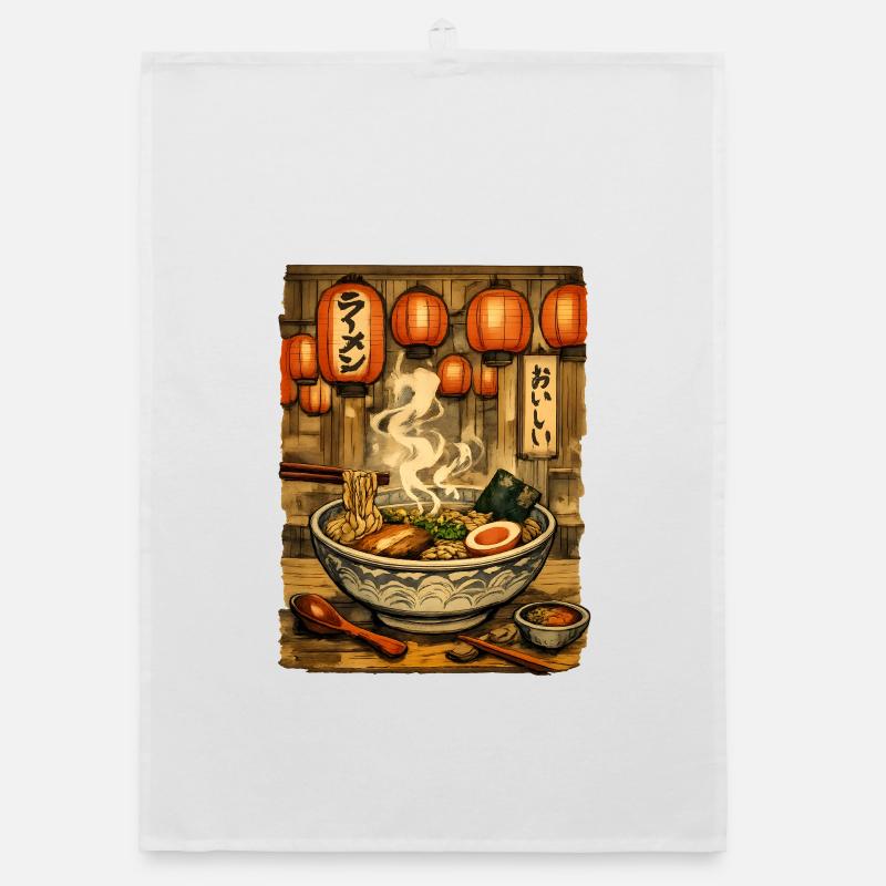 Ramen noodle soup Organic dish towel