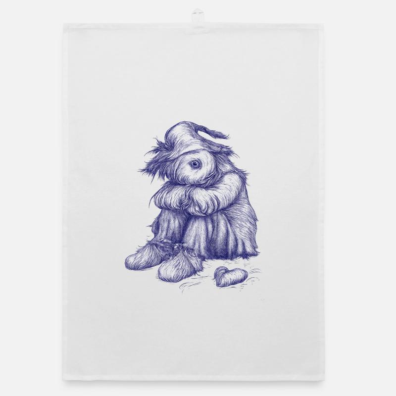 L’épouvantail triste et hirsute a perdu courage Torchon bio