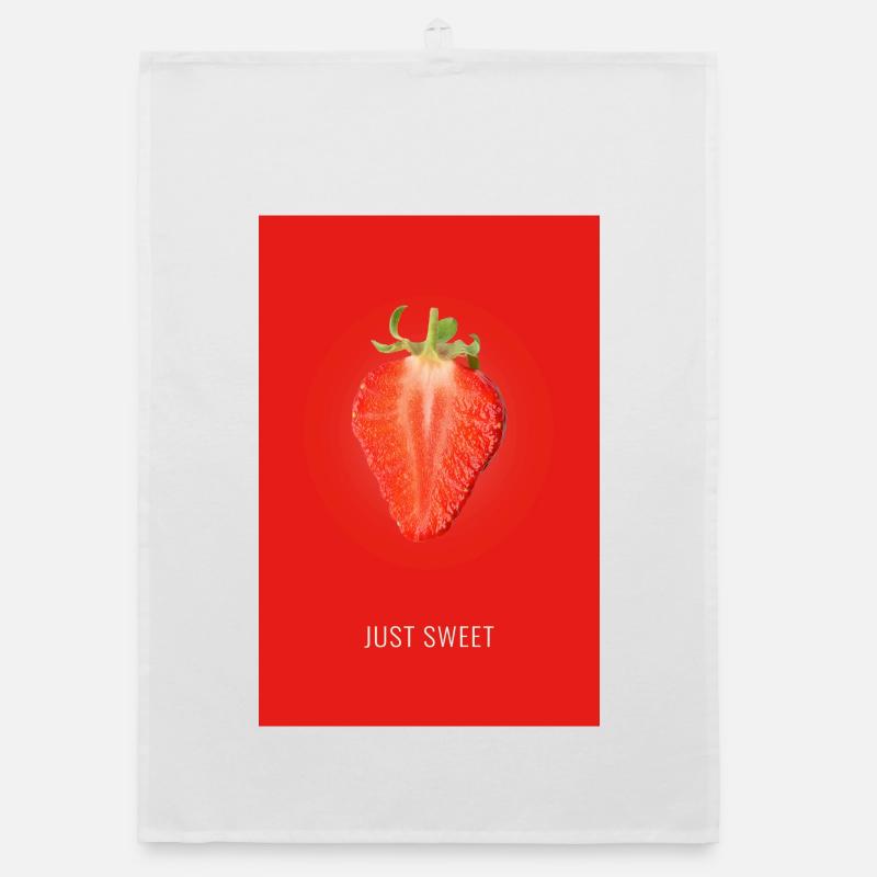 Fraise Juste sucrée Torchon bio