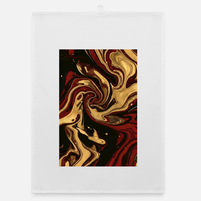 Abstract Germany Fluid Art Partie 2. Torchon bio