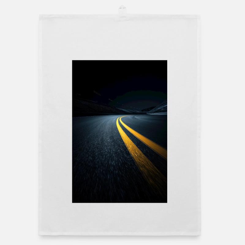 Perspective de la route de minuit Torchon bio