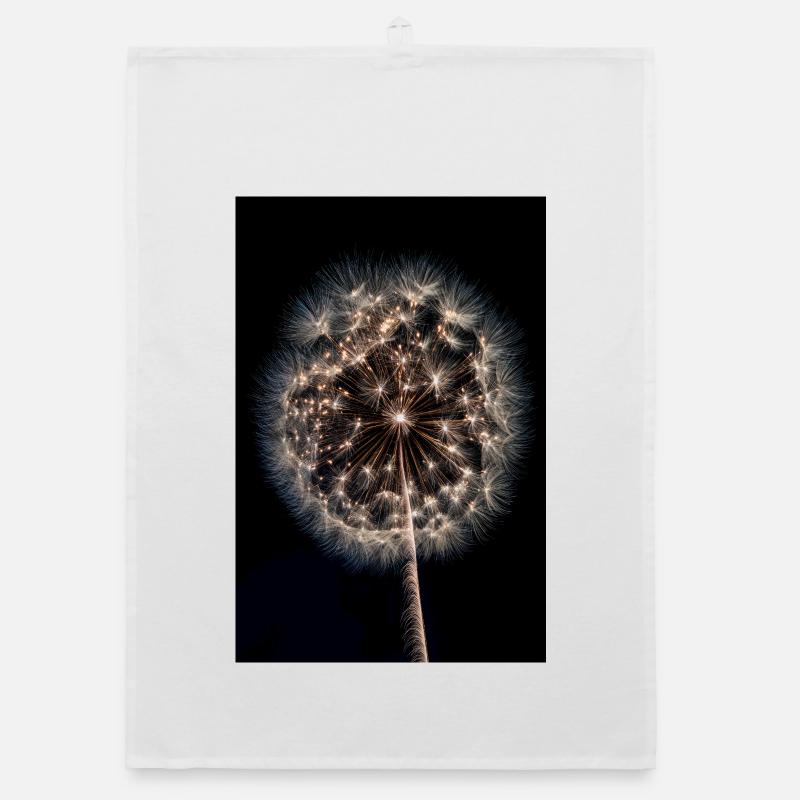 Luminous Dandelion Firework Organic dish towel