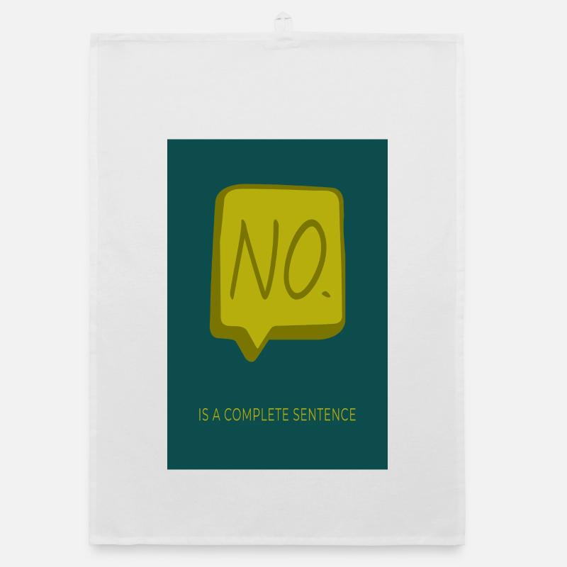 No is a complete sentence Organic dish towel