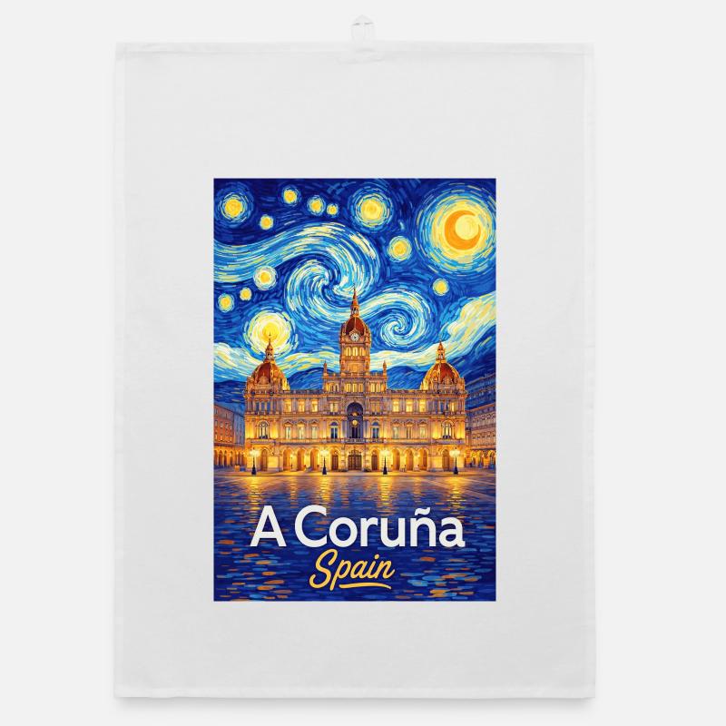 A Coruña Spain Organic dish towel