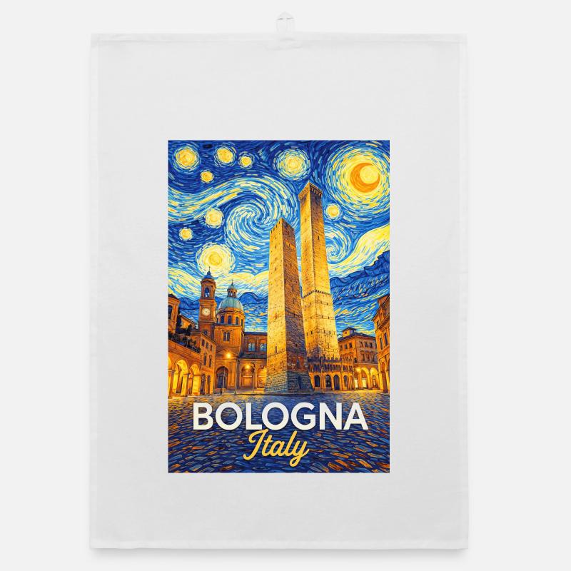 Bologne, Italie. Torchon bio
