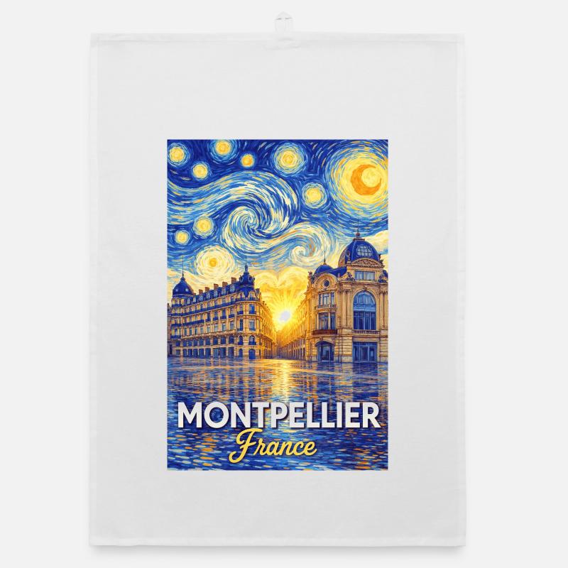 Montpellier, Frankreich Organic Geschirrtuch